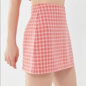 Urban Outfitters Gretchen Plaid Pelmet Mini Skirt